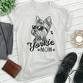 thumbnail image 2 of Yorkie Mom T-shirt, Unisex Women's Shirt, Yorkshire Terrier, Yorkie Owner, Best Dog Mom Gift, Heather Ash, XX-Large, 2 of 6