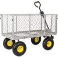 thumbnail image 4 of Elleree 880 Lbs Utility Steel Garden Carts and Wagons with Wheels ,Heavy Duty Mesh Garden Dump Cart for Outdoor Yard & Farm Lawn Landscaping, 4 of 12