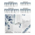 thumbnail image 3 of Kitchen Cafe Valance Curtain for Small Windows,Watercolor Abstract Botanical Leaves Rod Pocket Short Valances Hanging Foliage on White Window Treatment Panel for Living Room/Bedroom/Bathroom,60x18in, 3 of 9