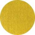 thumbnail image 1 of Ahgly Company Machine Washable Indoor Round Oriental Yellow Industrial Area Rugs, 3' Round, 1 of 4