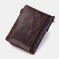 thumbnail image 2 of Men Genuine Leather RFID Anti-scanning Anti-Theft Zipper Wallet With Chain - Brown, 2 of 6