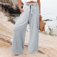 thumbnail image 4 of Pantalons Longs Décontractés pour Femmes avec Taille Élastique, 4 of 6