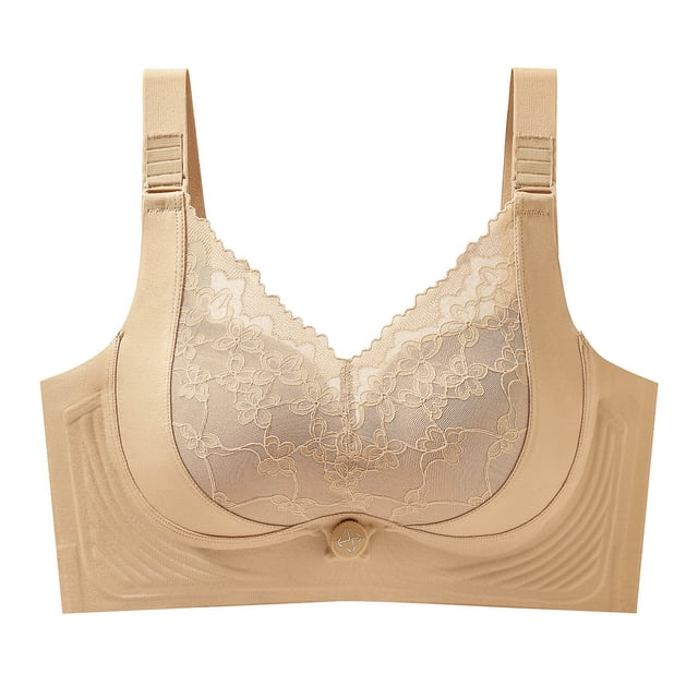 Full Coverage Wireless Bra for Everyday Comfort and Support — Seamless Plus Size Lightly Structured Smoothed Sides for Everyday Wear