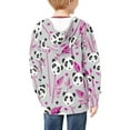 thumbnail image 6 of Xoenoiee Panda Bamboo Kids Hoodies Zip Up Jacket with Pocket for Boys Girls 8-10 Years Teens Long Sleeve Hooded Sweatshirt Fall Winter Active Wear Athletic Coat, 6 of 7