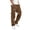 06#Coffee, variant on Cargo Pants for Men Drawstring Joggers Athletic Pants Casual Workout Hiking Tactical Pant with Multi Pockets