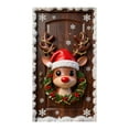 thumbnail image 3 of Feltree Christmas Door Cover for Holiday Party Decoration, Easy Hang Polyester Fabric for Front Door, Wall and Table Use, 3 of 8