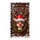 thumbnail image 2 of Adornos navideños, adornos navideños, regalos navideños, cubierta de puerta navideña, decoración navideña, cubierta de puerta, ambiente de fiesta navideña, tela de fondo, cubierta de puerta de poliést, 2 of 6
