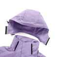 thumbnail image 4 of Women's Outdoor Coat with Detachable Hood Zipper Pockets Lightweight Warm Winter Jacket Windproof Soft Comfortable, 4 of 6