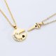 thumbnail image 4 of Key To My Heart Forever Couple Necklace One Pair Stitching Key Sweater Chain--A White K-Product code 46567 A White K, 4 of 5