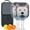 White, variant on Pickleball Paddles Set Of 2, Fiberglass Surface, Astonished Dog Print, 4 Balls & Bag