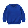 thumbnail image 5 of Sweatshirts for Teens Casual Solid Long Sleeve Boys Pullover Sweatshirt Fleece Crewneck Shirt for Teens Comfort Winter Clothing for Teens, 5 of 6