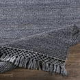thumbnail image 3 of Hauteloom Pima Jute Living Room, Bedroom Area Rug - Contemporary - Teal, Slate Blue - 8' x 10', 3 of 10