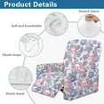 thumbnail image 5 of FKELYI Recliner Slipcover Stretch Recling Chair Covers 4 Pcs Furniture Protector for Single Seat Lounge Armchair Pink Axolotl Blue Flower Print Fitted Sofa Couch Cover, 5 of 7