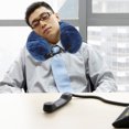 thumbnail image 1 of GOOHOCHY Adjustable Neck Pillow For Airplane Travel Polyester Space Saving 1Pcs, 1 of 8