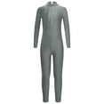 thumbnail image 2 of Sholeno Leotard for Girls Gymnastics Outfit Full Body Unitard Skating Jumpsuit Biketards Dance Costume Gray 12, 2 of 6
