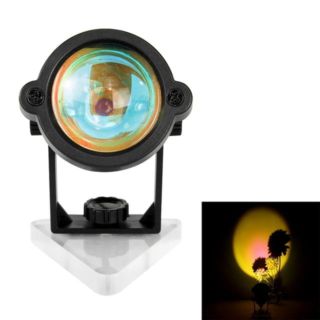 Proyector USB Decoración Proyección Luz Ambiente Fondo Hogar Escritorio Noche Lámpara, Sol Eigraketly HA004772-03B