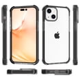 thumbnail image 2 of SaniMore for iPhone 14 6.1" 2022 Case, Ultra-clear Rugged Acrylic Backplane Shockproof Anti-fall Slim Lightweight Anti-scratch Anti-slip Cover For iPhone 14 6.1" 2022, Black, 2 of 10
