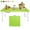 Green, variant on 4Ft Pink Portable Folding Table Indoor&Outdoor Maximum Weight 135KG Foldable Table for Camping