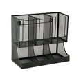 thumbnail image 5 of Mind Reader Multipurpose Countertop Organizer, Office Breakroom and Desktop Storage, Metal, Black, 5 of 8