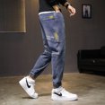 thumbnail image 1 of Pants Men‘s New Spring 2024 Loose All-match Work Pants Summer High-end Fashion Explosions Men‘s Jeans, 1 of 7
