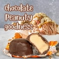 thumbnail image 7 of Chocolate Peanut Butter Cremes  by Its Delish, 2 Lbs bulk Bag  Fancy Individually Foil Wrapped Chocolates with Peanut Butter Filling Cream Classy Candy  Dairy Free, Kosher, 7 of 7