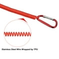 thumbnail image 4 of Uxcell Spring Coil Stretch Cord Keychain Retractable with Metal Clip Keyring Red, 4 of 6