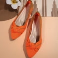 thumbnail image 3 of Women’s Wide Fit Breathable Knit Flats Slip On Shoes, Comfortable Low Heel Bow Detail Work Shoes, Lightweight Stretchy Loafers for Office Casual Daily Wear, 3 of 7
