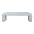 thumbnail image 2 of Jofran Sophia Modern Luxury Curved Upholstered Jacquard Bench - Large, 2 of 5
