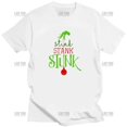 thumbnail image 1 of Feliz Navidad beber dibujos animados Grinches camiseta mujer Palma impresa camiseta hombres clásico cuello redondo patrón suelto camisa regalo Tops, 1 of 4