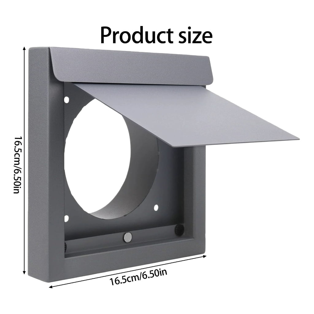4Inch Heavy Duty Carbon Steel Dryer Vents Cover Carbon Steel Protectors Dryer Vents Guard For Exterior Wall Installation