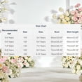 thumbnail image 3 of hengsof Girls Fashion Solid 3D Floral Bow Sleeveless Round Neck Mesh Dress for Wedding Party 3-10 Years Flower Girl Formal Gown, 3 of 5