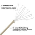 thumbnail image 3 of Uxcell 100FT 550 Paracord, 9 Strand Parachutes Cord Spool 4mm Survival Strong Rope String for Camping Hiking, Beige, 3 of 5