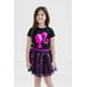 thumbnail image 3 of Outfit Barbie - Camiseta y falda de tul para niñas pequeñas (3T), color negro y rosa, 3 of 6