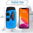 thumbnail image 5 of NOAA Emergency Hand Crank Radio - Solar/USB Powered with 2000mAh Power Bank & LED Flashlight, Portable Weather Radio for Camping & Disaster Preparedness, 5 of 7