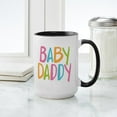 thumbnail image 4 of CafePress - Baby Daddy Large Mug - 15 oz Ceramic Large White Novelty Mug, 4 of 4