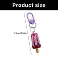 thumbnail image 3 of Cartoon Ice Cream Keychain For Bag Charm Decoration Resin Material Cute Gift, 3 of 8