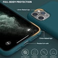 thumbnail image 3 of iPhone 11 Pro Max Case, Slim Liquid Silicone Case Compatible with iPhone 11 Pro Max 6.5 Inch, Full Body Microfiber Lining Protective Case (Blackish Green), 3 of 6