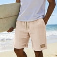 thumbnail image 6 of Hvogkswy Beach Shorts for Men Solid Elastic Drawstring Waist Shorts with Pockets Loose Comfy Travel Vacation Summer Casual Shorts, 6 of 9