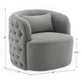 thumbnail image 6 of KINWELL Upholstered Swivel Armchair, 6 of 9