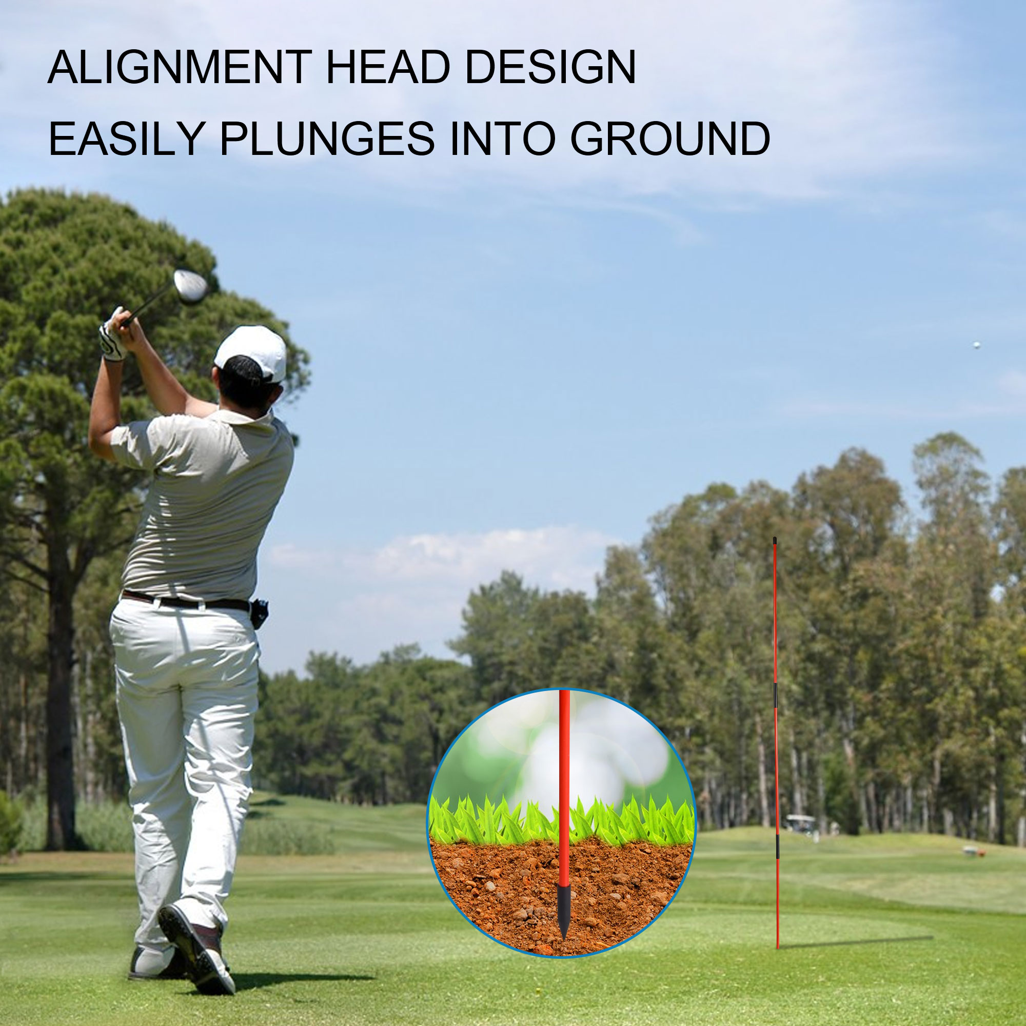 FlexWave Golf Swing Trainer – Posture Correction & Swing Path Guide, Tempo and Strength Training Aid, 4 Colors Available
