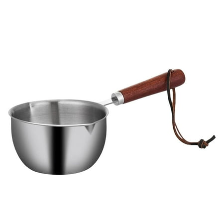 

304 Stainless Steel Frying Pan Mini Cooking Special Small Oil Chocolate Skillet Egg Dumpling Artifact Cookware 300ml