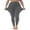 ^Grey, variant on FUNUONY Plus Size Leggings for Women-Stretchy Tummy Control High Waist Workout Yoga Pants Stretch Is Comfort Women's Cotton/Spandex Plus Size Leggings Black Xxl