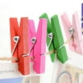 thumbnail image 7 of Ludlz Mini Natural Wooden Clothespins Photo Paper Peg Pin Craft Clips 20 Pcs Multi-color Wood Clothespins Wooden Laundry Clothespins Paper Craft Clip, 7 of 7
