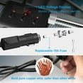 thumbnail image 1 of rudenlos 100W 3 Way Auto Car Lighter Socket 4 USB Port Charger Splitter Plug Adapter, 1 of 3