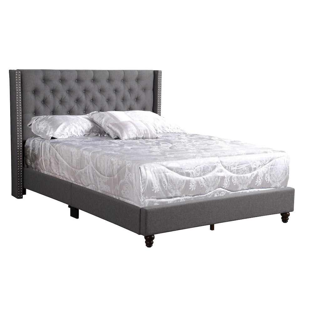 Glory Furniture Julie Full Bed in Gray Color