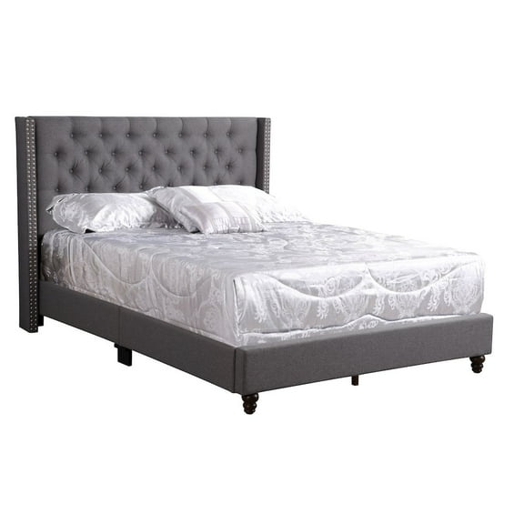 Glory Furniture Julie Queen Bed in Gray Color