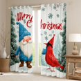 thumbnail image 2 of Feelyou Kawaii Jungle Gnome Black Out Curtains for Teen, Red Winter Robin Bird Curtains Pack of 2 (42x63 Each), Merry Christmas Bedroom Curtains, Window Curtains Home Decor, 2 of 6