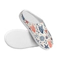 thumbnail image 3 of Wukai Starfish Shell Print Women's Indoor Bedroom Slipper Slip On Shoes, Unisex House Shoes with Anti-Skid Sole for Men, Gift for Women Men-46/47, 3 of 7