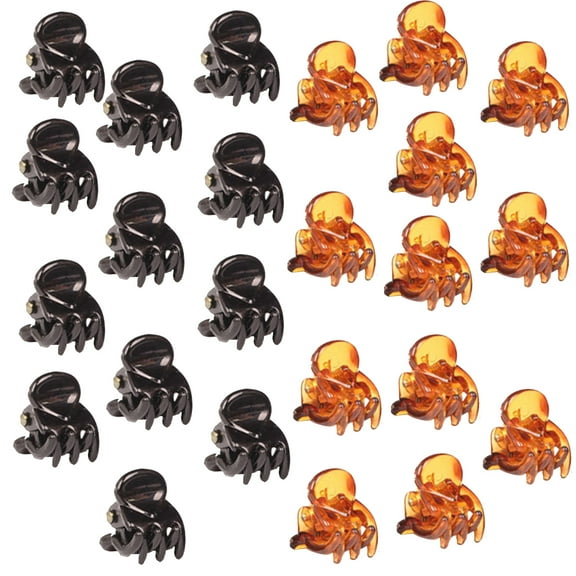IBASETOY 24Pcs Tiny Hair Claws Assorted Color Hair Styling for Girls and Women
