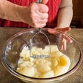 thumbnail image 3 of YBM Home Stainless Steel Potato Masher and Presser, 11.5", 3 of 7